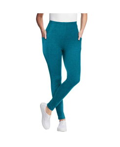 �E�[�}�� �E�B�Y�C�� ���f�B�[�X �{�g���X ���M���X �v���X�T�C�Y �R�b�g�� Woman Within Plus Size Stretch Cotton Pocket Legging Deep teal �e�B�[��