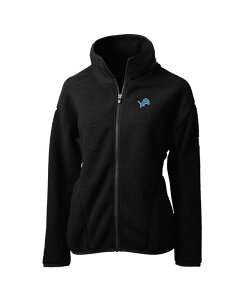 Jb^[AhobN fB[X AE^[ WPbgEu] t[X WPbg Cutter & Buck Women's Black Detroit Lions Cascade Sherpa Fleece Full-Zip Jacket Black ubN
