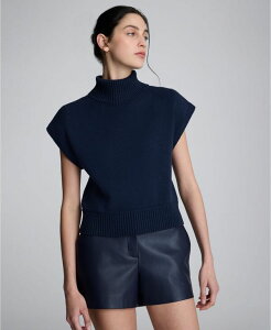 �P�l�X�R�[�� ���f�B�[�X �g�b�v�X �V���c �^�[�g���l�b�N Kenneth Cole Women's Turtle Neck Top Dark Navy �l�C�r�[