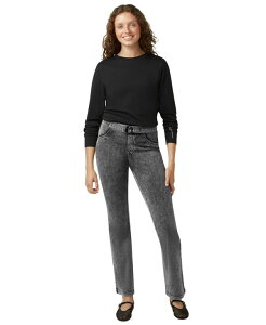 q[ fB[X {gX JWApc u[cJbg fj u[c MX Hue Women's High-Rise Denim Baby Bootcut Leggings Graphite Ot@Cg