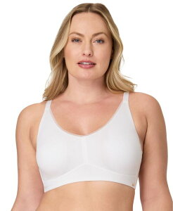 �o�� ���f�B�[�X �A���_�[�E�F�A �u���W���[ �R�b�g�� Bali Women's Cotton Collection Wireless Bra DF8130 White �z���C�g