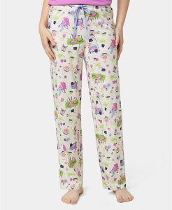 �q���[ ���f�B�[�X �A���_�[�E�F�A �i�C�g�E�F�A �p���c Hue Women's Lounging Flamingos Long Pajama Pants Crystal Gray �O���[