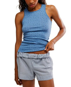 yz t[s[v fB[X iCgEFA A_[EFA Women's Fresh In Love Printed Tank Top Denim Combo