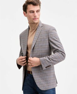 �P�l�X�R�[�� �����Y �A�E�^�[ �W���P�b�g�E�u���]�� �R�[�g Kenneth Cole Reaction Men's Slim-Fit Techni-Cole Plaid Sport Coat Cream/blue �N���[��