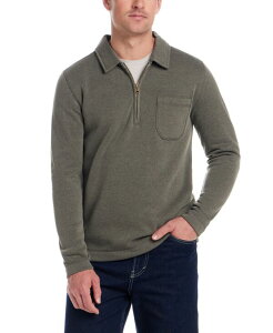 �E�F�U�[�v���[�t �����Y �A�E�^�[ �j�b�g�E�Z�[�^�[ �t���[�X Weatherproof Vintage Men's Pebble Fleece Long Sleeve Quarter-Zip Sweater Kambaba Olive �I���[�u