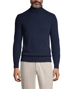 �����Y�G���h �����Y �A�E�^�[ �j�b�g�E�Z�[�^�[ �^�[�g���l�b�N �Z�[�^�[ Lands' End Men's Fine Gauge Cashmere Turtleneck Sweater Radiant navy �l�C�r�[