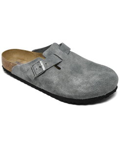 rPVgbN Y V[Y T_ XG[h U[ Birkenstock Men's Boston Soft Footbed Suede Leather Clogs from Finish Line Basalt Gray O[
