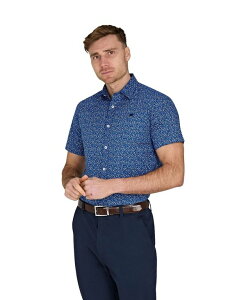 ���C�W���O�u�� �����Y �g�b�v�X �V���c Raging Bull Men's Short Sleeve Flower Bud Shirt Navy �l�C�r�[