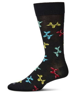 �����C �����Y �A���_�[�E�F�A �C�� MeMoi Men's Balloon Animals Crew Socks Black �u���b�N