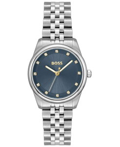 yz q[S{X fB[X rv ANZT[ Women's Graceful Precious Quartz Basic Stainless Steel Watch 32mm Silver-tone