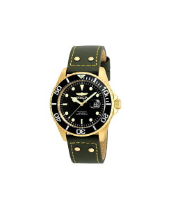 �C���r�N�^ �����Y �A�N�Z�T���[ �r���v Invicta Men's 22075 Pro Diver Quartz 3 Hand Black Dial Watch Green �O���[��