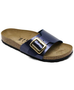 rPVgbN fB[X V[Y Xj[J[ T_ Birkenstock Women's Catalina Luxe Buckle Birko-Flor Sandals from Finish Line Blue u[