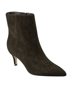 �}�[�N�t�B�b�V���[ ���f�B�[�X �V���[�Y �u�[�c�E���C���u�[�c �q�[�� Marc Fisher Women's Glorry Pointy Toe Kitten Heel Booties Dark Brown Suede �u���E��
