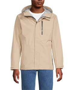 YGh Y AE^[ WPbgEu] WPbg Lands' End Men's Squall Waterproof Packable Rain Jacket Champagne Vp