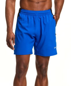���[�{�b�N �����Y �{�g���X �n�[�t�p���c�E�V���[�c �V���[�g�p���c Reebok Men's Run 7 Woven Active Pull-On Shorts Opti Blue/blk �u���[