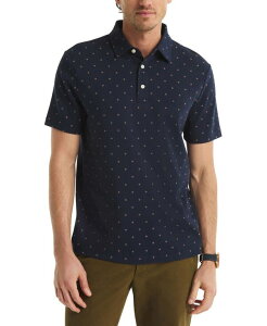 �i�E�e�B�J �����Y �g�b�v�X �|���V���c �v�����g �V���c Nautica Men's Printed Compass Polo Shirt Navy Seas �l�C�r�[
