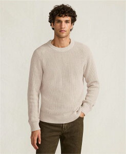 YGh Y AE^[ jbgEZ[^[ N[lbN Z[^[ Rbg Lands' End Men's Cotton Drifter Saddle Crewneck Shaker Sweater Flax heather wU[