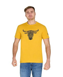 ���C�W���O�u�� �����Y �g�b�v�X T�V���c Raging Bull YFC Word Bull Head T-Shirt Yellow �C�G���[