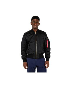 �A���t�@�C���_�X�g���[�Y �����Y �A�E�^�[ �W���P�b�g�E�u���]�� �W���P�b�g Alpha Industries Men's Alpha Ma-1 Flight Jacket Black �u���b�N