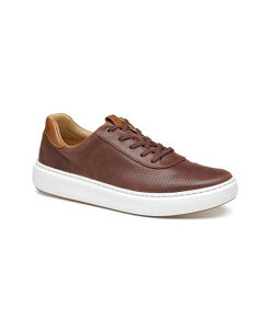 WXgAh}[tB[ Y V[Y Xj[J[ Johnston & Murphy Men's Anders Perfed U-Throat Sneakers Dark Mahogany Full Grain