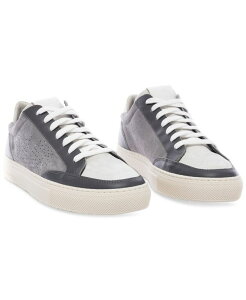 �s�[�t�H�[�t�H�[�G�C�g �����Y �V���[�Y �X�j�[�J�[ ���S P448 Men's Soho Perforated Logo Low-Top Sneakers Grey-Meta �O���[