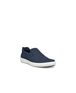 �G�R�[ �����Y �V���[�Y �X�j�[�J�[ Ecco Men's Soft 7 Easly Slip-On Sneaker Marine