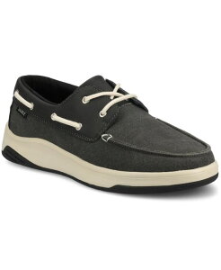 �o���X �����Y �V���[�Y �X�j�[�J�[ Vance Co. Men's Catamaran Low Top Flexible Boat Shoe Sneaker Black �u���b�N