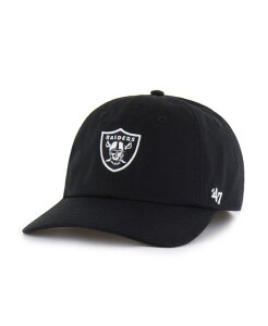 47 �u�����h �����Y �A�N�Z�T���[ �X�q '47 Brand Men's Black Las Vegas Raiders Foundational Franchise Fitted Hat Black �u���b�N