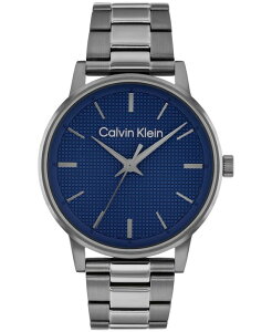 �J���o���N���C�� �����Y �A�N�Z�T���[ �r���v T�V���c Calvin Klein Men's Ionic Plated Gray Steel Bracelet Watch 41mm Gray �O���[