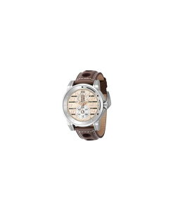CrN^ Y ANZT[ rv Men's 47538 Invicta Racing Quartz Multifunction Silver Brown Grey Rose Gold Ivory Dial Watch Brown uE