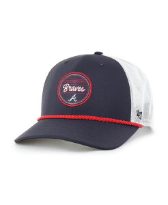 47 uh Y ANZT[ Xq '47 Brand Men's Navy/White Atlanta Braves Fairway Trucker Adjustable Hat Navy White zCg