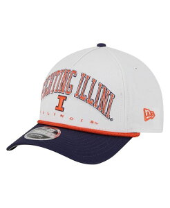 �j���[�G�� �����Y �A�N�Z�T���[ �X�q New Era Men's White/Navy Illinois Fighting Illini Arch Two-Tone Rope 9FORTY A-Frame M-Crown Adjustable Hat White Navy �z���C�g