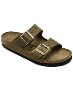 rPVgbN fB[X V[Y T_ Birkenstock Women's Arizona Birko-Flor Sandals from Finish Line Leo Khaki J[L