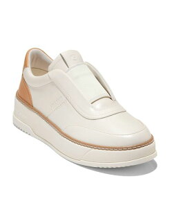 R[n[ fB[X V[Y Xj[J[ Cole Haan Women's GrandPr Maxfield Slip-On Sneakers Ivory Biscuit Leather AC{[