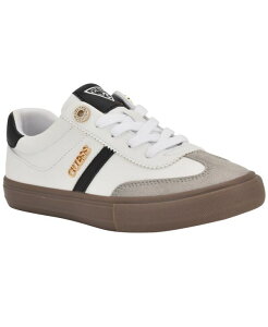 QX fB[X V[Y Xj[J[ [X GUESS Women's Loui Lace-Up Sneakers White zCg