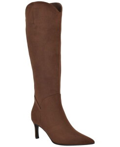 �Q�X ���f�B�[�X �V���[�Y �p���v�X �g�[�� �u�[�c �q�[�� GUESS Women's Palisa Tall Kitten Heel Dress Boots Regular & Wide Calf Brown Suede �u���E��