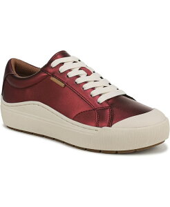hN^[EV[ fB[X V[Y Xj[J[ vbgtH[ [X Dr. Scholl's Women's Time Off Lace Up Platform Sneakers Burgundy Faux Leather o[KfB