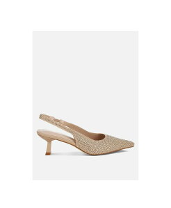 【送料無料】 ロンドンラグ レディース サンダル シューズ Julep Flyknit Rhinestone Slingback Sandals Women Light beige