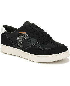 hN^[EV[ fB[X V[Y Xj[J[ [X Dr. Scholl's Women's Right On Round Toe Lace Up Sneakers Black Faux Leather ubN