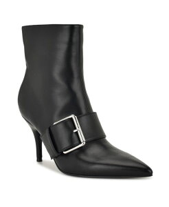 iCEFXg fB[X V[Y u[cECu[c Black Nine West Women's Colin Buckle Strap High Ankle Booties