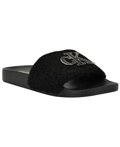 yz JoNC fB[X T_ V[Y Women's Ahva Cozy Slip-On Pool Slides Black
