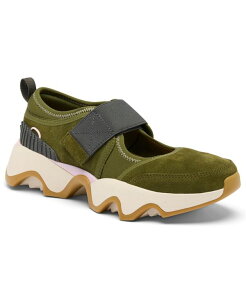 �\���� ���f�B�[�X �V���[�Y �X�j�[�J�[ Sorel Women's Kinetic Impact II Mary Jane Sneakers Utility Green Gum �O���[��