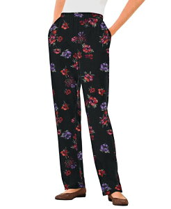 yz E[} EBYC fB[X JWApc {gX Women's Within Tall 7-Day Knit Straight-Leg Pull-On Pants Black magnolia