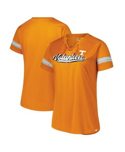 �t�@�i�e�B�N�X ���f�B�[�X �g�b�v�X T�V���c �v���X�T�C�Y �V���c ���[�X Fanatics Women's Tennessee Orange Tennessee Volunteers Plus Size Overtime Readiness Lace-Up T-Shirt Tennessee Orange �I�����W