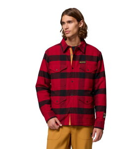 �R�����r�A �����Y �A�E�^�[ �W���P�b�g�E�u���]�� �V���c �W���P�b�g Columbia Men's High Cascades Shirt Jacket Red dahlia ���b�h