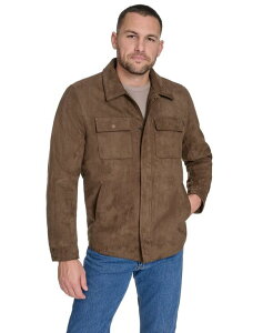 hbJ[Y Y AE^[ WPbgEu] Vc XG[h WPbg Dockers Men's Microsuede Shirt Jacket Chocolate `R[g