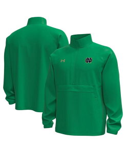 �A���_�[�A�[�}�[ �����Y �A�E�^�[ �W���P�b�g�E�u���]�� �W���P�b�g Under Armour Men's Green Notre Dame Fighting Irish Unstoppable Woven Anorak Storm Tech Half-Zip Jacket Green �O���[��