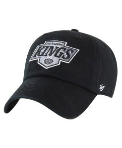 47 �u�����h �����Y �A�N�Z�T���[ �X�q ���S '47 Brand Men's Black Los Angeles Kings Core Logo Clean Up Adjustable Hat Black �u���b�N