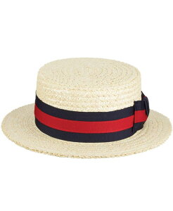 XJ Y ANZT[ Xq Scala Men's Straw Boater Hat Bleach
