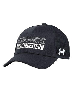 A_[A[}[ Y ANZT[ Xq Under Armour Men's Black Northwestern Wildcats 2024 Sideline Blitzing Trucker Adjustable Hat Black ubN